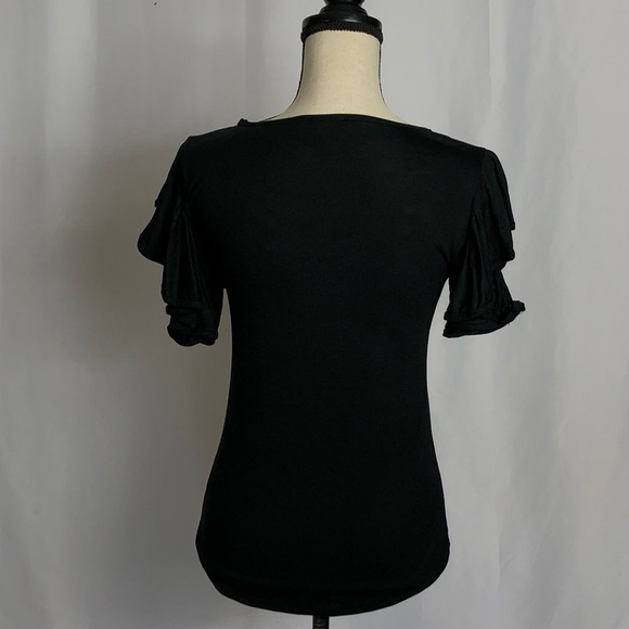 Cute Black Blouse NWOT - Picture 4 of 5